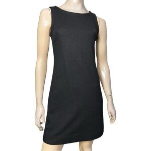 Tory Burch Women’s Size XS Black Wool Sleeveless Tank Mini Shift Dress